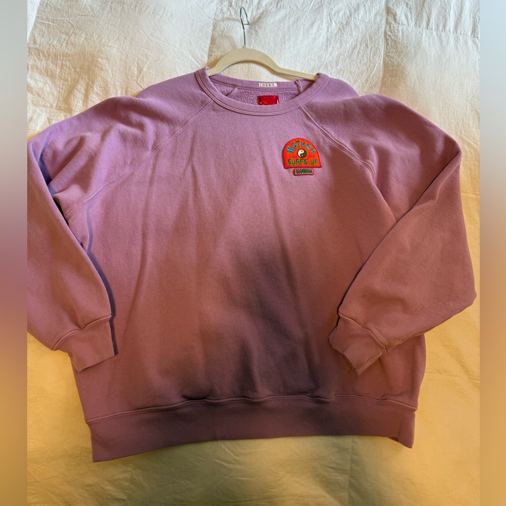Mother purple crewneck sweatshirt